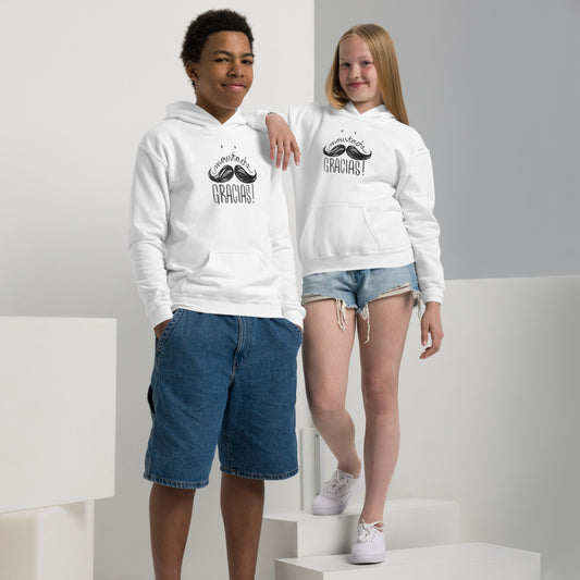 Adolescent Moustache Madness Pullover - Cool and Quirky Style for Teens
